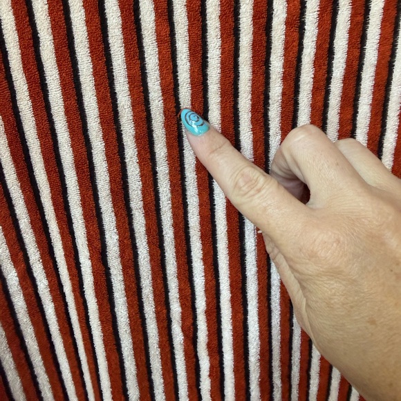 Scotch & Soda Striped Terry Midi Dress Size XL - Picture 8 of 9